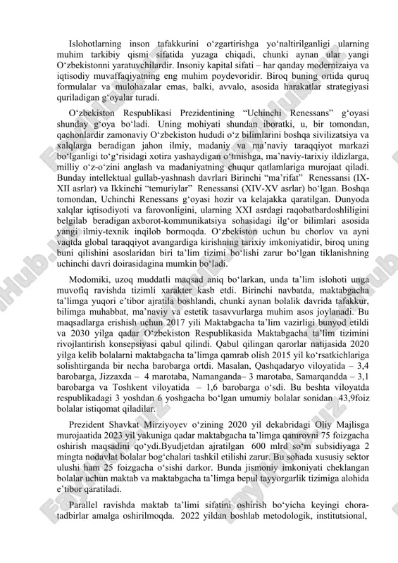 orlardan biri bo‘lib xizmat qildi. pandemiyaga qadar 2017-2019 yillarda o‘zbekistonning qozog‘iston bilan tashqi savdo aylanmasi 2,05 dan 3,367 milliard dollarga qadar, qirg‘iziston bilan – 0,25 dan 0,829 milliard dollarga qadar, tojikiston bilan – 0,237 dan 0,497 milliard dollargacha va turkmaniston bilan – 0,177 dan 0,541 milliard dollarga qadar oshdi. jami tovar ayirboshlash hajmi 5,234 milliard dollarni tashkil etdi. bu markaziy osiyoni o‘sha paytda o‘zbekistonning yetakchi tashqi savdo sheriklari orasida xitoy va rossiyadan keyin uchinchi o‘ringa olib chiqdi. oxirgi yillarda yaratilgan ijobiy asosni e’tiborga olgan holda yaqin kelajakda markaziy osiyo o‘zbek tashqi iqtisodiy siyosatining eng yirik eksport-import yo‘nalishiga aylanishini bashorat qilish mumkin. mintaqaviy xavfsizlik sohasidagi hamkorlikning mustahkamlanishini mintaqa davlatlari o‘rtasida ishonchning ortib borishi ko‘rsatkichi deb hisoblash mumkin. buni 2021 yilda tojikiston va qozog‘iston bilan o‘tkazilgan harbiy mashg‘ulotlar, shuningdek, o‘zbekiston va markaziy osiyoning bmt, mdh va shht kabi xalqaro tashkilotlar doirasidagi hamkorligi tasdiqlab turipti. bmt bosh assambleyasining bir ovozdan ma’qullangan orolbo‘yi mintaqasini …