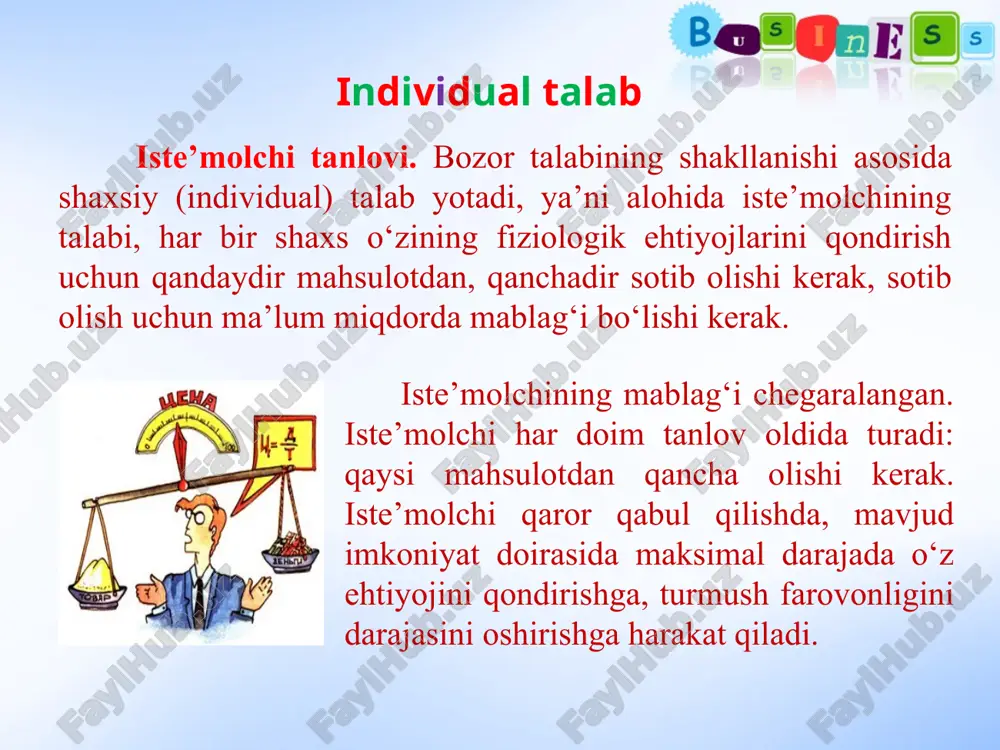 individual va bozor talabi - Page 4