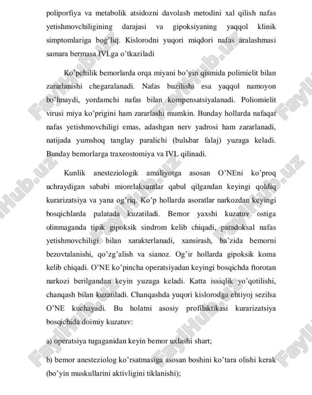 o'tkir nafas etishmovchiligida intensive terapiya - Page 4