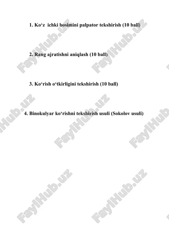 o‘qituvchi uchun. ko‘z ichki bosimini palpator tekshirish (10 ball) - Page 4