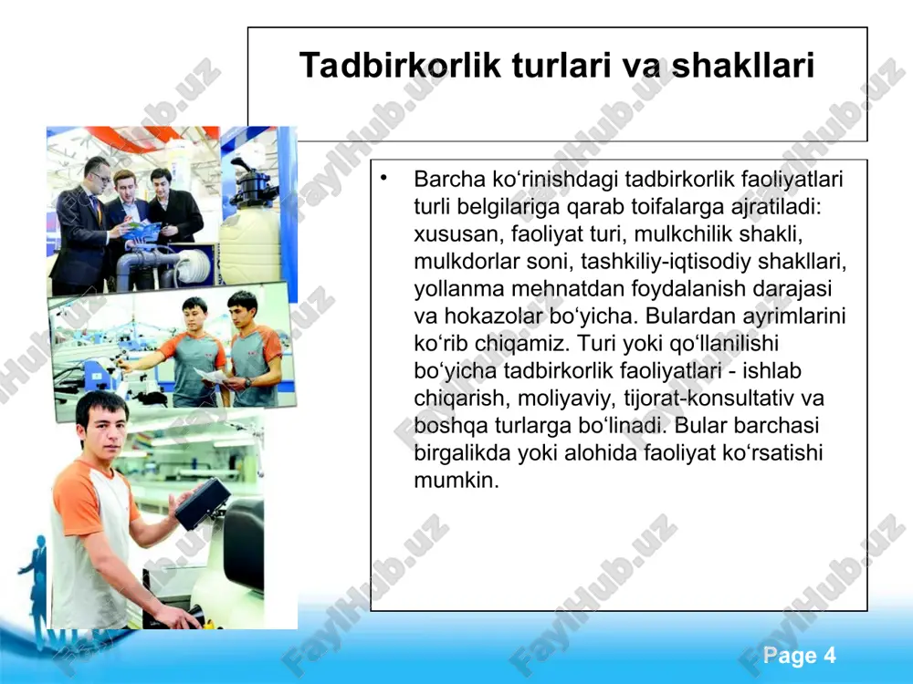 kichik biznes va xususiy tadbirkorlik - Page 4