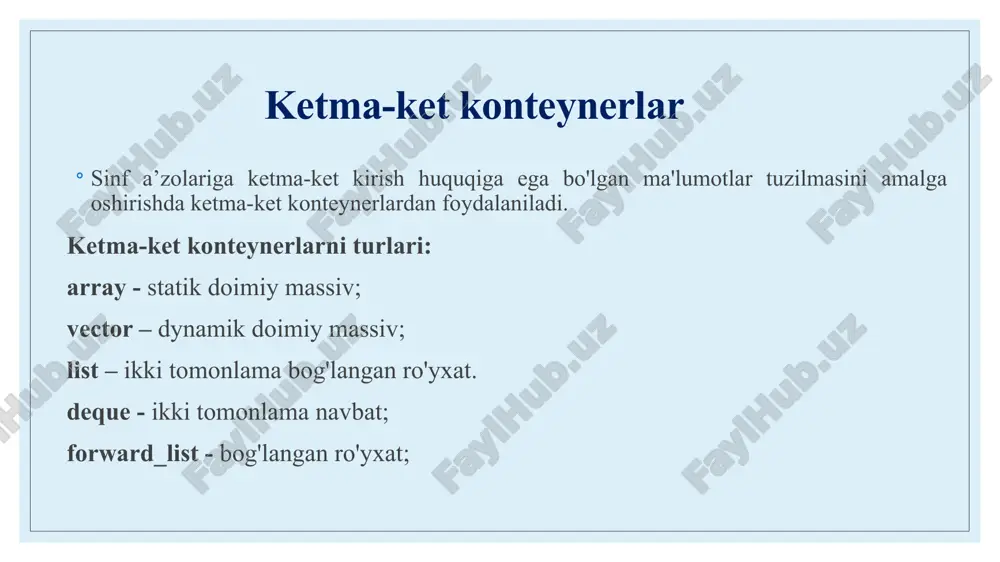 ma'lumotlar tuzilmalari - Page 4