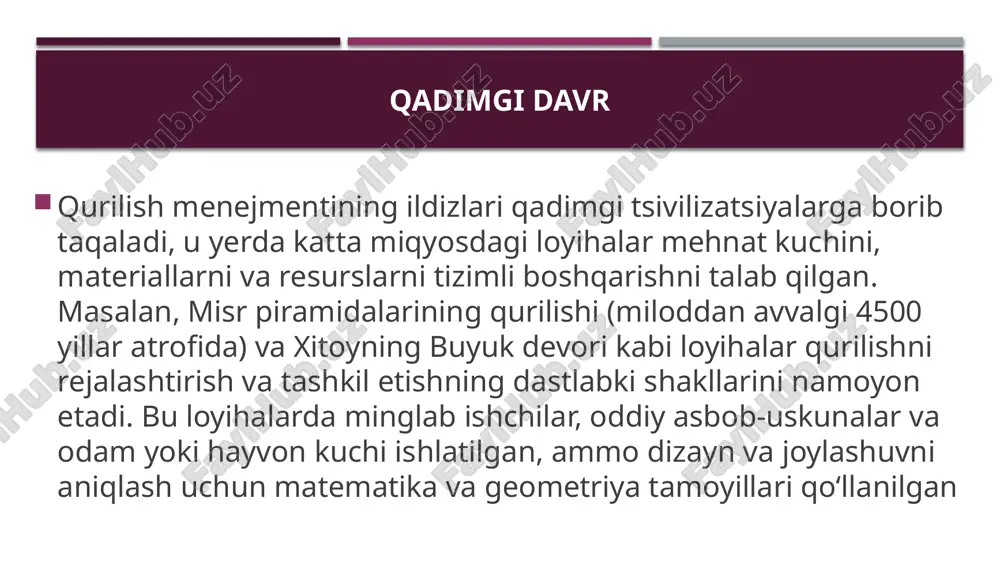 qurilish menejmentining tarixiy rivojlanishi - Page 4