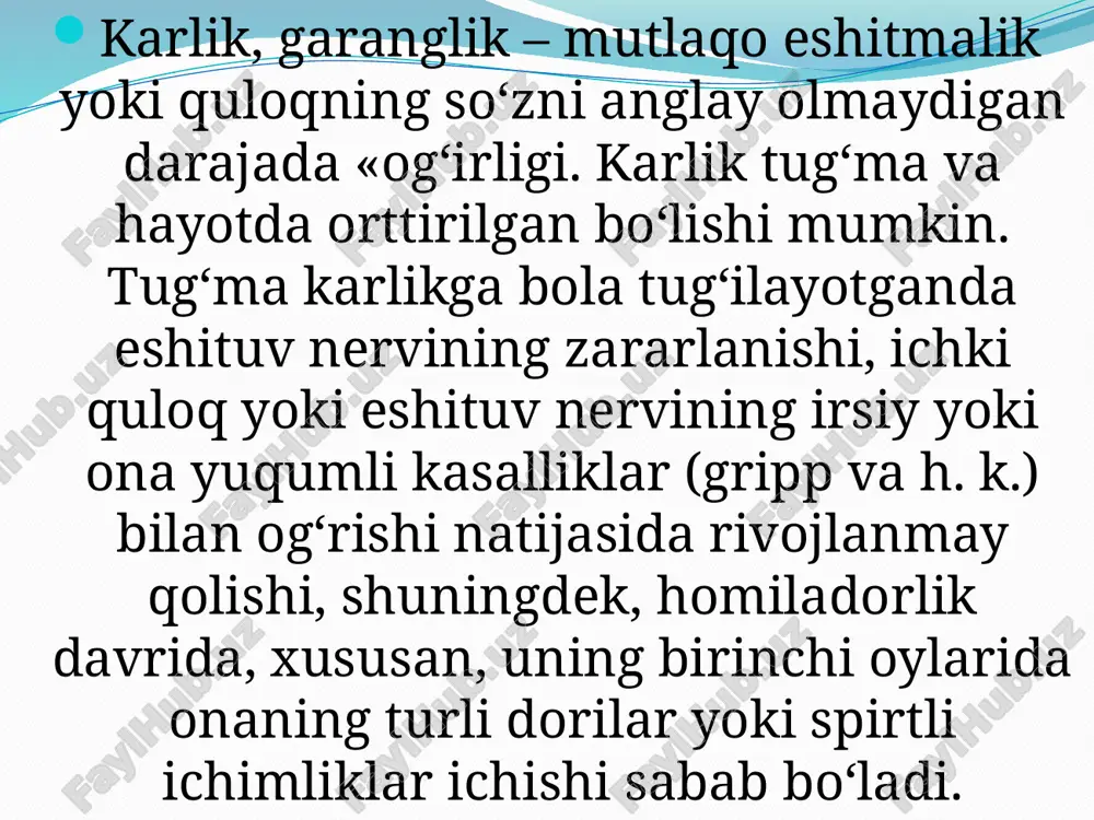 sezilarli darajada buzishadi. boshqacha qilib aytganda, ular tovushlarni noto'g'ri talaffuz qilishadi tahilaliya bu og'zaki nutq buzilishining maxsus shakli bo'lib, u juda tez nutq tezligida ifodalanadi. bu xususiyat fonetik, grammatik va leksik og'ishlarga ega emas. bradilaliya ushbu nuqson sekin nutq bilan birga keladi. boshqacha qilib aytganda, odam uchun parchalangan tovushlarni chiqarish juda qiyin. shuni ham ta'kidlash kerakki, bradifraziya kabi o'xshash og'ish mavjud. ushbu tashxis qo'yilgan odamlar juda sekin gapirishadi. odatda, bu fikrlash jarayonining zaiflashishi bilan bog'liq. ushbu ikkala patologik holat ham mahalliy miya kasalligining natijasidir. duduqlanish bunday nutq buzilishi vokal apparati mushaklarining konvulsiv holati tufayli yuzaga keladi va tovushlarni yoki so'zlarni tez-tez takrorlash, suhbatdagi pauzalar, qat'iyatsizlik, tempdagi chalkashliklar, ritm va ravonlik bilan birga keladi. dislaliya bular to'g'ri tuzilgan nutq va normal eshitish qobiliyatiga ega odamda kuzatiladigan fonetik nuqsonlar (tovush talaffuzining buzilishi). rinolaliya bu odamning nutq apparati anatomik buzilishlari natijasida yuzaga keladigan tovush talaffuzidagi va tovush tembridagi nuqson. dizartriya bunday nuqson nutq …
