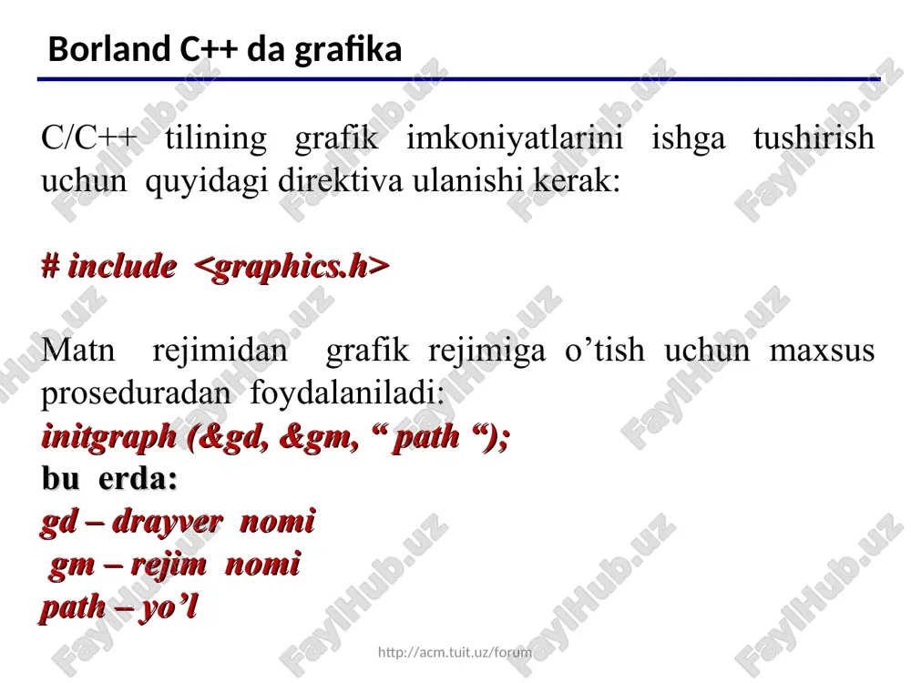 c++ tilining grafik imkoniyatlari - Page 4
