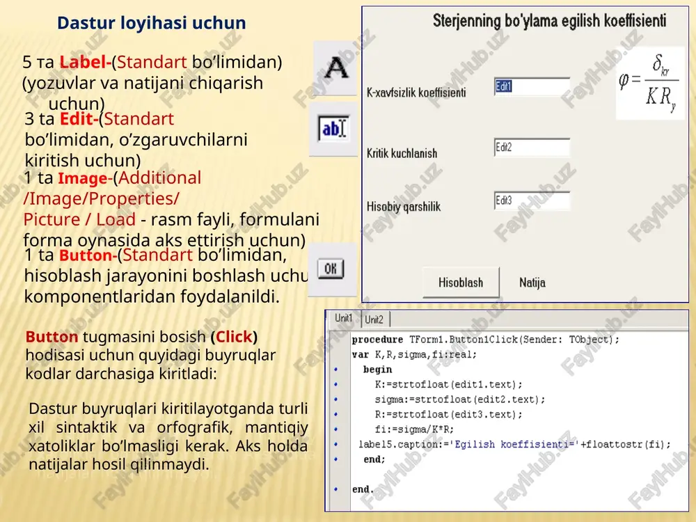 delphi dasturlash tilida turli xil jarayonlarni dasturlash - Page 4