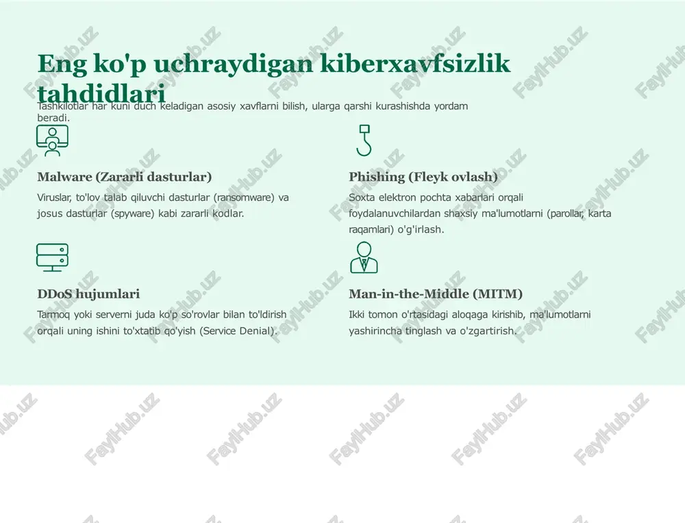 tarmoqxavfsizligi va axborotni himoyalash dasturlari - Page 4