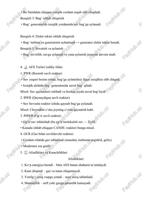 visshaya shkola, 2012. – 354 s. 9. yadro fizikasi va energetikasi bo‘yicha o‘zbekiston milliy universitetining ochiq dars materiallari: http://www.nuu.uz