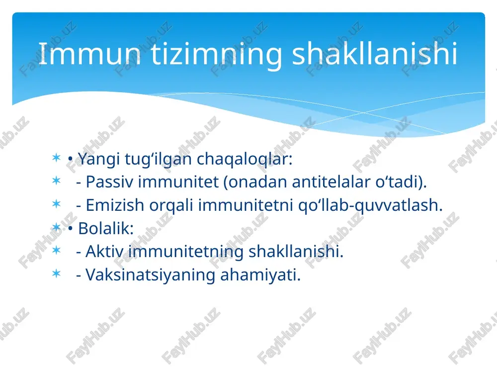 immun tizimning shakllanishi va yoshga qarab o‘zgarishi - Page 4