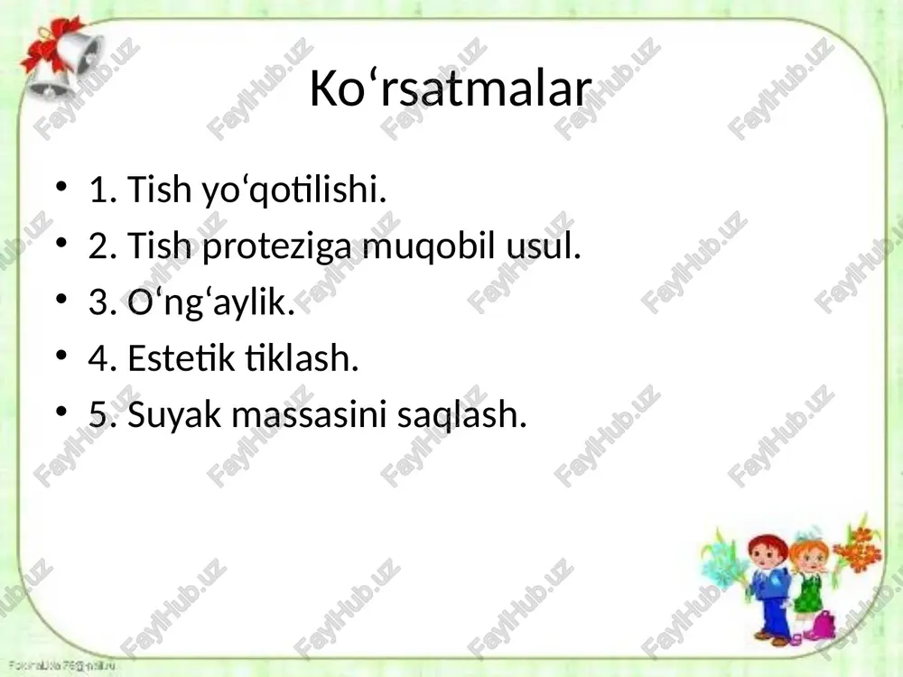 dental implantatsiya ko'rsatmalar - Page 4