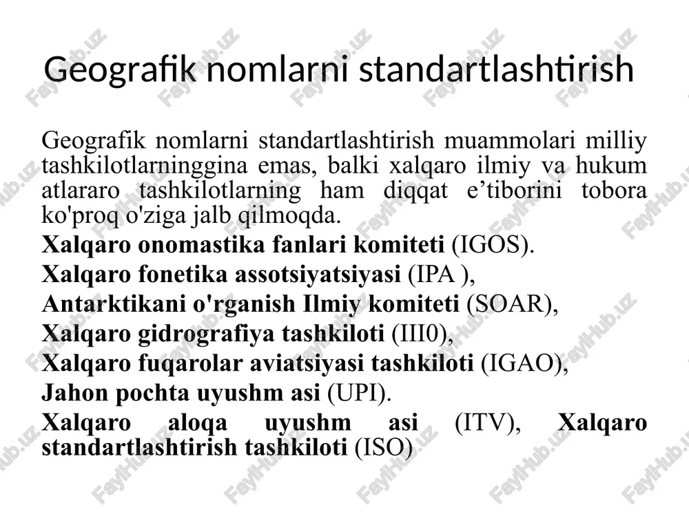 shqari, har bir urug‘ o‘z navbatida yanada mayda guruhlarga bo'linib ketadi. e`tnograf k.shonivozovning ta’kidlashicha, birgina qo'ng'irot urug‘i 200 dan ortiq kichik shox - to‘plarga ajralib ketadi. kaltatoylar - surxondaryoning yuqori va o 'rta oqimlarida, nurota va m olguzar tog'lari yonbag'irlarida, turkiston togmari etaklarida, qashqadaryo vodiysidagi kitob shahri atroflarida istiqom at qilganlar. musobozorlar - hisor vodiysida, hisor tog`larining shimoliy yonbag'irlarida (xonaqodaryo va qoratog'daryo havzalarida), qashqadaryoning bosh tomonidagi forob, denov, sum sar qishloqlari atroflarida, ulardan pastroqda - miraki qishlog‘i yaqinida ham yashashgan. video rolik ko`ramiz saroylar - buxoro, karmana, g'ijduvon. kattaqo‘rg'on, samarqand va jizzax atroflarida, qarshi, shahrlsabz vohalarida, qism an farg‘ona vodiysida yashagan. saroylar tarkibida bir qancha katta-kichik qabilalar bo'lgan:azsaroy, qipchoqsaroy. qirg‘izsaroy, qo‘ng‘irotsaroy, majarsaroy, qorabog‘saroy, naymansaroy va boshqalar. bularning har bin o ‘z navbatida yana bir qancha urug‘larga bo'lingan. kenagaslar - shahrisabz, buxoro. karmana, denov vohalarida, laqaylar - kofirnihon, vaxsh, qizilsuv havzlarida zich yashaganlar. o'zbekiston oronimlari. oronimiya yunoncha oros - tog, ya'ni …