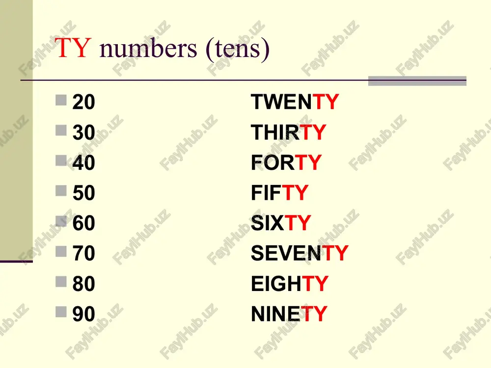 cardinal and ordinal numbers - Page 4