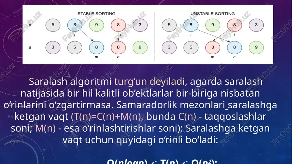 saralashning qat’iy usullari va ularning samaradorligi - Page 4