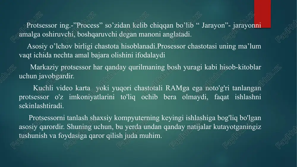 onlarning texnik tekshiruv saytlari tomonidan o'tkazilgan sinovlar shuni ko'rsatadiki, banias va dothan bilan jihozlangan daftarlarda taxminan batareyaning ishlash muddati teng .bundan tashqari, uchinchi tomonning texnik vositalarini ko'rib chiqish saytlari dothan-ni ko'p holatlarda baniasga nisbatan taxminan 10-20% yuqori ko'rsatkich bilan baholangan. pentium m 730 yadroli dothan pentium m 730 yadroli dothan orqa tomoni dothan dothan yadrosi tahriri 2005 yil birinchi choragida chiqarildi sonoma chipsetlar va qo'llab-quvvatlanadigan 533 mt / s fsb va xd (intel nomi. uchun nx bit); va pae cpuid-da qo'llab-quvvatlash bayrog'i yoqildi, avvalgi pentium ms-dan farqli o'laroq, pae mavjud emas edi. ushbu qayta ishlangan dothan protsessorlari 730 (1,6 gigagertsli), 740 (1,73 gigagertsli), 750 (1,86 gigagertsli), 760 (2,0 gigagertsli), 770 (2,13 gigagertsli) va 780 (2,26 gigagertsli) chastotalarni o'z ichiga oladi va tdp 27 vt va 2 mb l2 kesh. 2005 yil iyul oyida intel 780 (2,26 gigagertsli) va past kuchlanishli 778 (1,60 gigagertsli) ni chiqardi. intel, amd ,motorola kompaniyalari ozlarining …