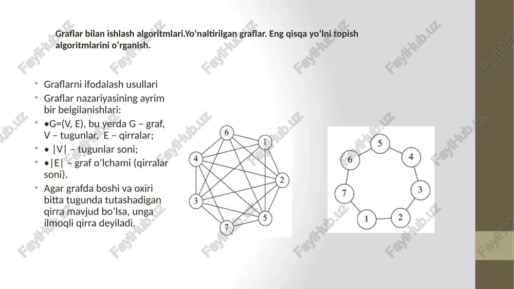 graflarda eng qisqa yo'llarni topish usullari va tahlili - Page 4