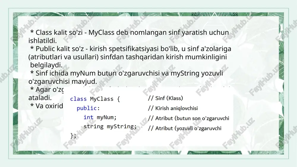 c++ tilida klasslar va ularni qo’llanilishi - Page 4