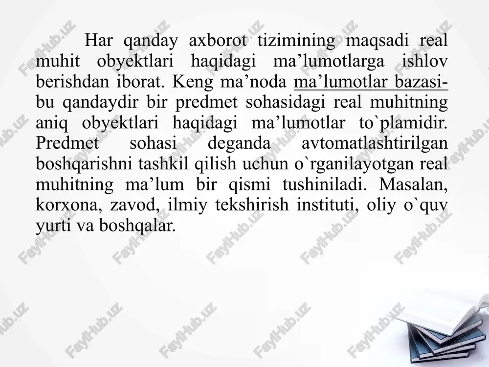 ma`lumotlar bazasini boshqarish tizimlari - Page 4