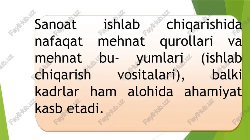 haxs va umuman, jamiyat ehtiyojlarini qondirish uchun zarur bo‘ladigan moddiy va ma’naviy ne’matlar yaratish sohasidagi maqsadga muvofiq faoliyatdir. o‘rtacha oylik nominal hisoblangan ish haqi miqdori va o‘sish sur’ati (2023-yil yanvar-dekabr, qishloq xo‘jaligi va kichik tadbirkorlik ish haqining mohiyati uning ijtimoiy ishlab chiqarish bosqichlari bo‘lgan mahsulot ishlab chiqarish, uni taqsimlash, ayirboshlash va iste’- mol qilishda bajaradigan funksiyalari (vazifalari)da namoyon bo‘ladi: takror hosil qilish funksiyasi rag‘batlantiruvchi funksiya o‘lchov-taqsimlash funksiyasi resurslarni joylashtirish funksiyasi aholining to‘lovga qodir talabini shakllantirish funksiyasi 7.mehnatga haq to‘lashning tarif tizimi va uning elementlari mehnatni normalash – bu ilmiy asoslangan mehnat xarajatlarini va uning natijalarini: vaqt normalari, soni, xizmat ko‘rsatishning boshqarilishi, mahsulot ishlab chiqarish normalangan topshiriqlari nor- malarini aniqlashdir. bular bo‘lmasa, mehnat miqdorini, har bir xodim- ning umumiy natijalarga qo‘shgan alohida hissasini hisobga olib bo‘lmaydi. ish haqining shakllari va tizimlari – bu mehnatning miqdor natijalari va sifatiga (uning murakkabligi, intensivligi, shart-sharoit- lariga) bog‘liq ravishda ish haqini belgilash mexanizmidir. tarif tizimining …