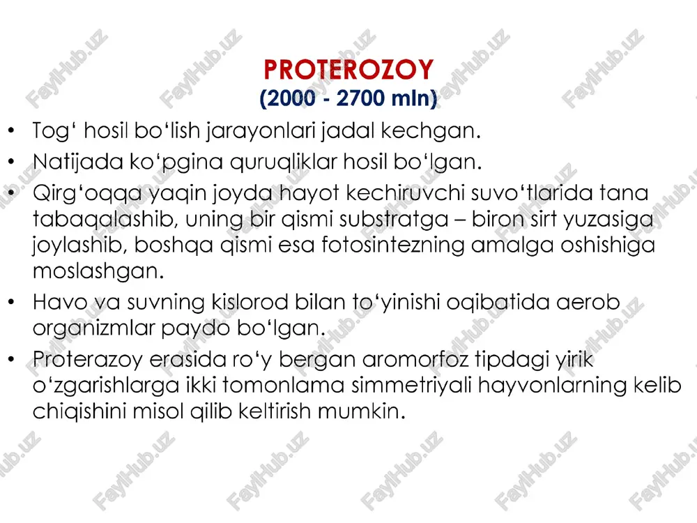 ya odam evolutsiyasi haqidagi fan ¢« antropologiya — fanlararo sintetik fan bo'lib, odamning ijtimoly- biologik mavjudot sifatida tarixly rivojlanishi va evolutsiyasini o'rganadi. * odam va sutemizuvchilarni birlashtiruvchi xususiyatlar: e« nerv nayi, xorda, ichak naychasi, 7 ta bo'yin umurtgasi, chap aorta ravog’i, 3 ta eshitisn suyakchalari, ter bezi, yog’ bezi, sut bezi, alveolalar, diafragma muskuli. » appendiks, dum umurtgalari: *" qisqarish faoliyatini yo'qotgan dum rudument a’zlori muskullari va uning bir juft nervi: # qulog suprasini harakatlantiruvchi muskullar; = tanadagi tuklar, uchinchi qovog, quloq suprasidagi darvin do‘mboachasi va boshaalar kiradi rudument a’zolar 1. odamda atavizm hodisasi 3 122-rasm. odamdagi atavizm hodisasi. | — sherbashara odam; 2 — ko‘p emchakli bola; 3 — dumli bola. odam bilan odamsimon maymunlarning o’xshashligi * qoziq, jag‘ tishlarining soni ¢ dumning yo’dligi ¢ 4 ta gon guruxi ¢ bosh biti, griop, chechak, vabo, gorin tifi ¢ skaletining tuzilishi * xromosomasining ko’ndalang chiziglari ¢ mimika muskullari »= odamsimon …