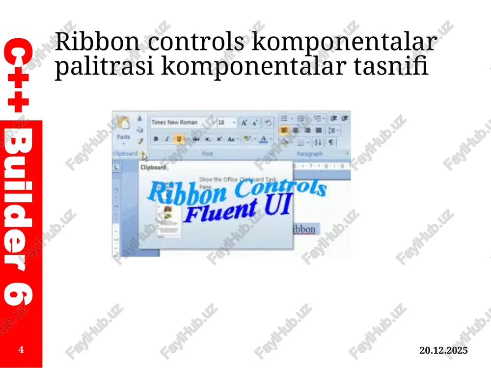 ribbon controlskomponentalari bilan ishlash - Page 4