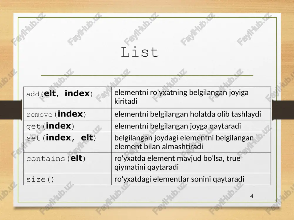ma'lumotlar tuzilmalari va algoritmlari - Page 4