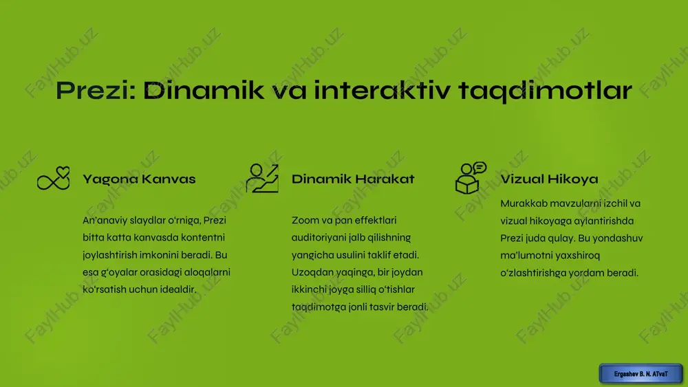taqdimot dasturlarida ishlash powerpoint, prezi, google slides, focusky, va boshqalar. - Page 4