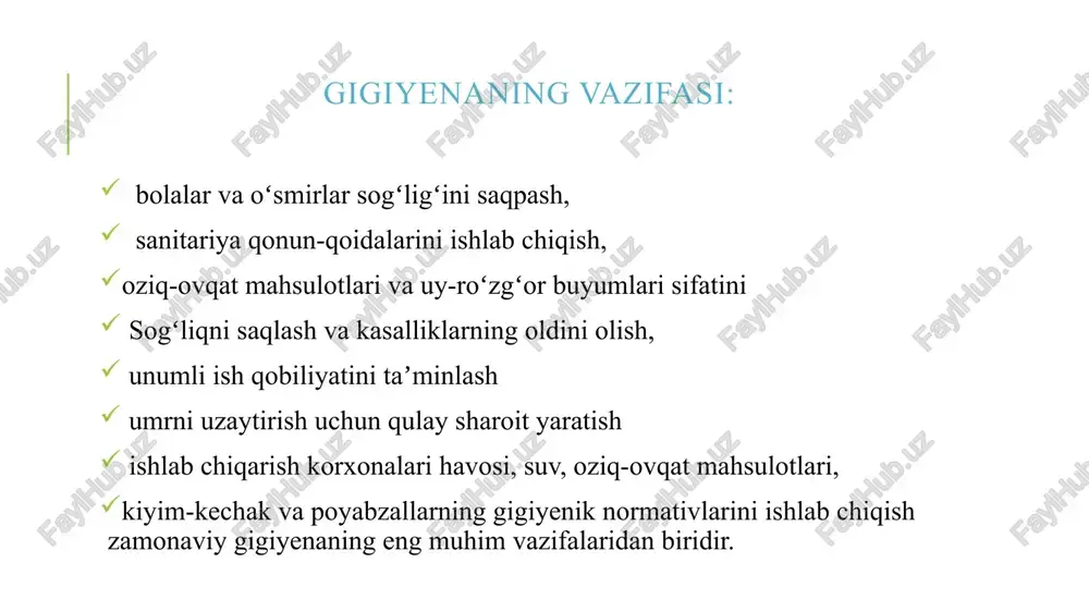 gigienaning predmet va vazifalari - Page 4