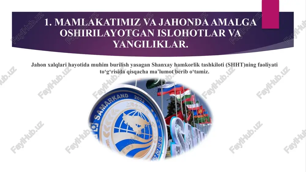abgacha ta’lim va maktab ta’limi, oliy va o‘rta maxsus ta’lim tizimi hamda ilmiy-madaniy muassasalarni bo‘lg‘usi renessansning to‘rt uzviy halqasi, deb bilamiz. bog‘cha tarbiyachisi, maktab muallimi, professor-o‘qituvchilar va ilmiy-ijodiy ziyolilarimizni esa yangi uyg‘onish davrining to‘rt tayanch ustuni, deb hisoblaymiz. men ishonaman – hurmatli ota-onalar bu tashabbusni albatta qo‘llab-quvvatlab, yangi renessansning beshinchi halqasi, beshinchi ustuni bo‘ladilar. va bu ma’naviy-ma’rifiy hayotimizdagi eng mustahkam ustun bo‘ladi, desam, o‘ylaymanki, sizlar to‘la qo‘llab-quvvatlaysizlar.”-deb, bejiz ta’kidlamadilar. 2. “1-oktabr — o‘qituvchi va murabbiylar kuni” aslida o‘qituvchi kim? o‘qituvchi (pedagog) – pedagogik, psixologik va mutaxassislik yo‘nalishlari bo‘yicha maxsus ma’lumot, kasbiy tayyorgarlik, yuksak axloqiy fazilatlarga ega, ta’lim muassasalarida faoliyat ko‘rsatuvchi shaxs. mashhur pedagog yan amos komenskiy “o‘qituvchilik yer yuzidagi har qanday kasbdan ko‘ra yuqoriroq turadigan juda faxrli kasb” ekanligini ta’kidlaydi. o‘qituvchi obrazini tasvirlar ekan, uning shaxsida quyidagi fazilatlar bo‘lishi maqsadga muvofiqligiga urg‘u beradi: vijdonli, ishchan, sabotli, axloqli, o‘z ishini sevuvchi, o‘quvchilarga otalaridek muomala qiluvchi, ularda bilimga havas uyg‘otuvchi, o‘quvchilarni o‘z …