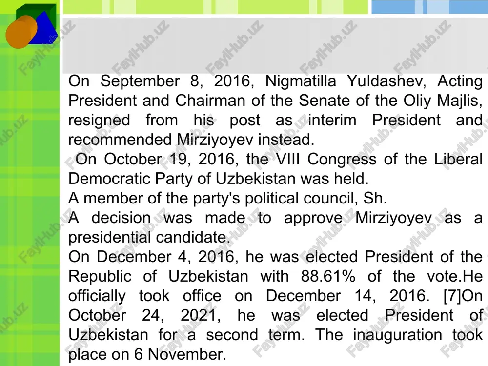 shavkat mirziyoyev biography - Page 4