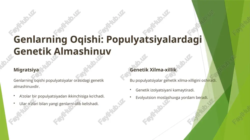 evolyutsiyaning genetik - Page 4