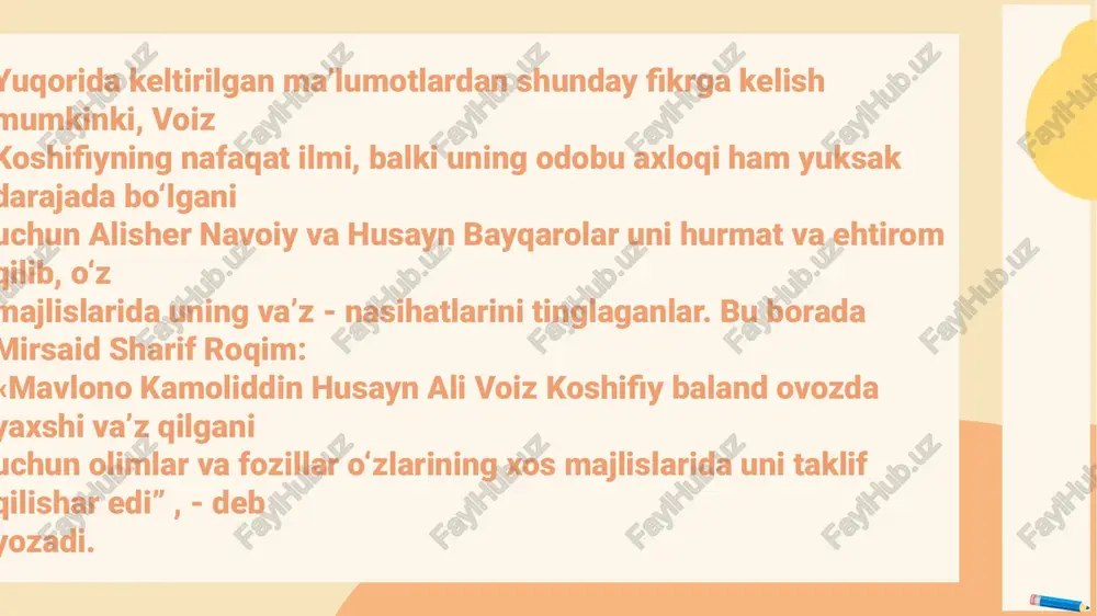 bois koshifiy, koshg’ariy, uvaysiy, m.abdurashidxonov pedagogik qarashlari - Page 4