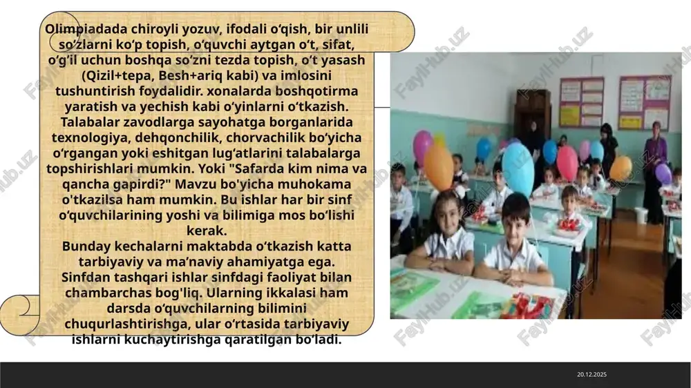 texnika masalalari, yutuqlari hamda fan arboblari tarjimai hollari bilan tanishtirish uchun mo`ljallangan nashrlar (kitob, risola, jurnal va b.) hisoblanadi. 14.05.2024 bu nashrlar ilmiy masalaning mohiyatini to`la saqlagan holda uni keng omma uchun tushunarli uslubda bayon etadi, o`quvchining g`oyaviy-ilmiy saviyasini o`stirishga, dunyoqarashini kengaytirishga yordam beradi. mantiqdan qaralsa, boshlang`ich sinf o`qish kitoblaridagi ilmiy-ommabop matnlar o`quvchilarning bilishi zargur hisoblangan ilmiy manbalar, tarixiy shaxslar faoliyati, ularning buyuk kashfiyotlari, yoxud, ko`pgina sohalarda erishilgan fan va texnika yutuqlari o`quvchilar tushunchasiga moslab bayon qilinadi. demak, ilmiy-ommabop matn–ilmiy kashfiyotlar, ma’lumotlarni ommaga tushunarli qilib yetkazilishi hamda maqola janri uslubida bayon qilinishidir. 14.05.2024 shundan kelib chiqib, aytish mumkinki, boshlang`ich sinf o`qish kitoblaridagi ilmiy –ommabop matnlar har bir sinf o`quvchilarining yosh xususiyatiga qarab turli mavzu va ko`rinishda aks etadi. bunday matnlar nazariy ma’lumotlar, aniq ilmiy manbalar asosida o`quvchilarga moslab hikoya qilinadi, tarixiy shaxs yoxud, voqelik haqida, ijtimoiy hayotdagi muhim hodisalar to`g`risida mushohada yuritiladi, mulohazaga to`yinadi, ibratomuz, ma’rifiy saboq vazifasini o`taydi. 14.05.2024 …