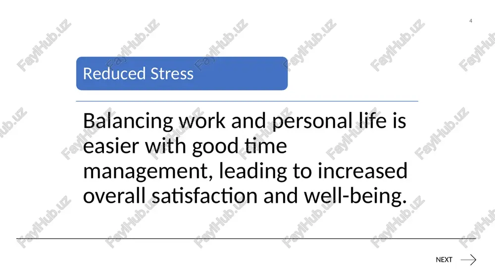 the importance of time management - Page 4