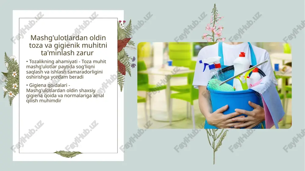 ir. yumshoq va nafas oluvchi matolar terining irritatsiyalashini oldini oladi. • teri reaksiyalarini kamaytirish - kiyimlarni tanlashda allergik reaksiyalarni kamaytirish uchun tabiiy materiallarni afzal ko'rish lozim. sintetik matolar teri og'rig'iga sabab bo'lishi mumkin. • yoshlarga mos kiyim - bolalarning yoshiga mos kiyimlar tanlanishi har doim kerak. temirlangichlar, badiiy ko'rinishlar teriga zarar bermaydi. • to'g'ri o'lchamlar - kiyimlar bolalarga to'g'ri o'lchamda bo'lishi juda muhim, unchalik tor yoki juda keng kiyimlar terini harakat qilganda irritatsiyalaydi. bolalar uchun sport o'yinlarida gigiena qoidalarini o'rgatish muhim • yaxshi gigiena amaliyotlari - bolalar sport o'yinlari davomida ko'plab odamlar bilan aloqada bo'ladi shuning uchun qo'llarini yuvish gigiena amaliyotlarining eng muhim qismidir • tafoodan foydalanish - sport uchun tayyorlangan ovqatlar har doim toza va sog'lom bo'lishi kerak bolalar ulardan foydalanayotganda o'z sog'lig'iga e'tibor berishlari zarur mashg'ulotlar davomida bolalar kiyimlarini to'g'ri saqlash kerak • kiyimlarni to'g'ri tanlash - bolalar mashg'ulotlarga chiqishdan oldin ularning kiyimlari og'ir va noqulay bo'lmasligini tekshirish …