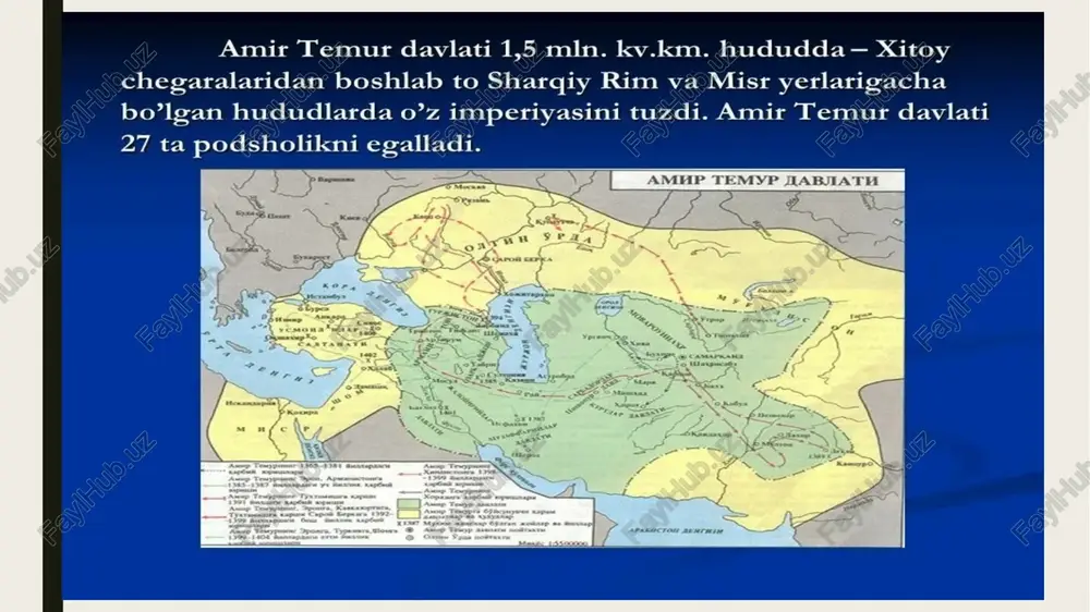 uning hukmi amirlar va sipohiylar uchun majburiy bo’lgan. yuqoridagilardan tashqari, yana 12 kishi amirlik darajasiga ega bo’lgan. bulardan birinchisi ming kishilik askarga, ikkinchisi ikki ming kishilik, uchinchisi uch ming kishilik va hokazo askarga, o’n ikkinchisi o’n ikki ming kishilik askarga amir hisoblangan. amirlik tartibiga qarab biri ikkinchisiga noib bo’lgan. masalan, birinchi amir ikkinchi amirga, ikkinchi amir uchinchi amirga va hokazo noib etib tayinlanganlar. o’n ikkinchi amir esa amir ul-umaroning noibi bo’lgan. amir ul-umaro amir temur noibi hisoblangan. mahalliy boshqaruvning amalga oshirilishi temur tuzuklariga asosan har bir sarhad, viloyat, shahar va lashkarda xabar yozuvchilar tayinlangan. ular hokimlar, raiyat, sipoh va lashkarlarning xatti-harakati haqida, atrofdan kirgan-chiqqan mol-mulk, begona kishilar, qo’shni davlatlar va boshqalar haqida xabar yetkazib turishlari lozim edi. shu bilan birga, ular armiyadagi holat, lashkarlarning jangovor tayyorligi va ma’naviy sifatlari to’g’risida ham axborot berib turganlar. bundan tashqari yana «mingta tezyurar tuya mingan, mingta ot mingan yelib-yuguruvchi kishini chopqunchi, riling nafar tezyurar …