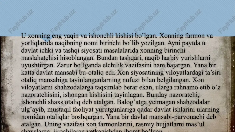 n. turli davrlarda munosabatlar turli hodisalar va omillar taʼsirida yo yaxshilangan yoki yomonlashgan. shuningdek, shayboniylar min imperiyasi bilan aloqalarni saqlab turganlar. shayboniylar elchilarining 1536-yilda imperator szyaszin saroyiga kelishi haqida ishonchli maʼlumotlar mavjud. qozoq xonligi bilan ham, shirvonshohlar davlati bilan ham iliq munosabatlar saqlanib qolgan. safaviylar va shayboniylar oʻrtasidagi urushlar safaviylar va shayboniylar oʻrtasidagi urushlar buxoro xonligiga asos solgan oʻzbek shayboniylar sulolasi bilan safaviylar davlati yoki doulet-e qizilbosh (qizilboshlar davlati) oʻrtasidagi bir qator toʻqnashuvlar edi .bu urush va toʻqnashuvlar 1510-1528 — yillarda boʻlgan 1500 - yilda kelib chiqishi oʻzbek qabilalaridan boʻlgan shayboniylar sulolasi tomonidan buxoro xonligiga asos solingan, dastlab poytaxti samarqand shahri boʻlgan. maʼlum vaqtdan soʻng bu davlat movarounnahr, xorazm, shuningdek, xurosonning katta qismini egallagan. shayboniyxon (muhammad shayboniy) oʻz yurishlarida xurosonga yetib borgach, ismoil i bilan toʻqnashuvi muqarrar boʻlib qoladi. shayboniyxon va ismoil i oʻrtasida jangovar yozishmalar boshlanadi, bunda shayboniyxon ismoil i ni "shia bid’ati"dan voz kechishga undaydi, aks holda xurosonga …