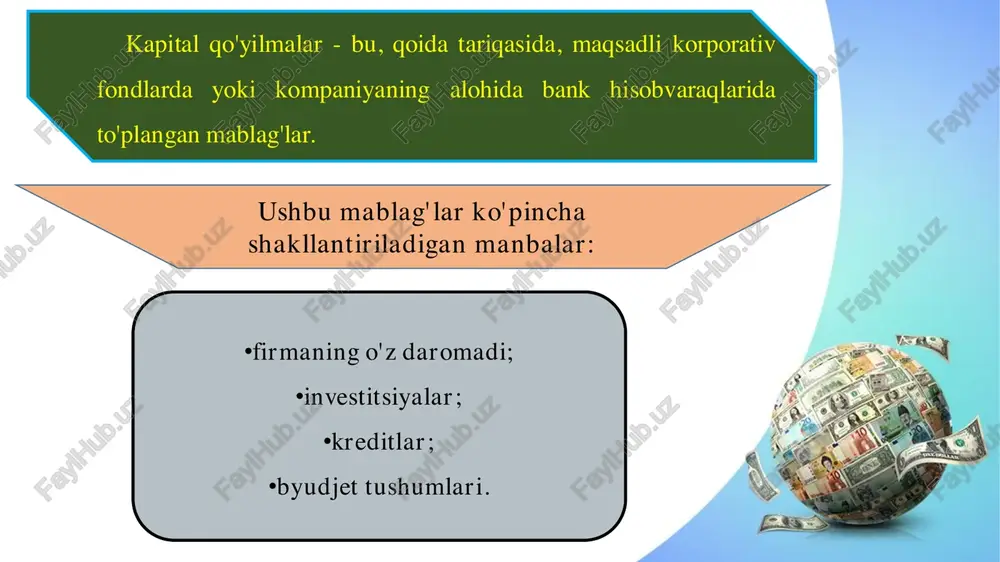 bul qilishda malakali mutaxassislarni jalb qilish.
