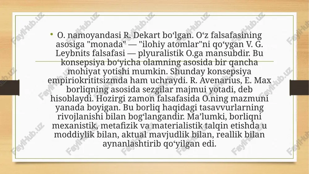 noklassikontologiyaniñ yo'nalishlari va mohiyati - Page 4