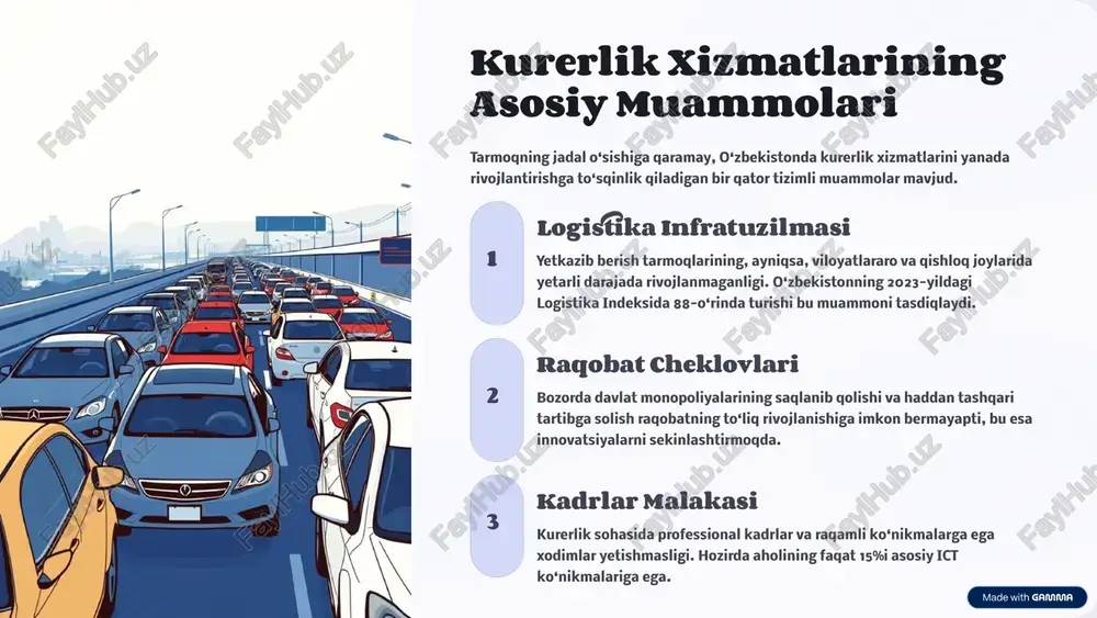 kurerlik xizmatlari faoliyatini tahlil qilish - Page 4