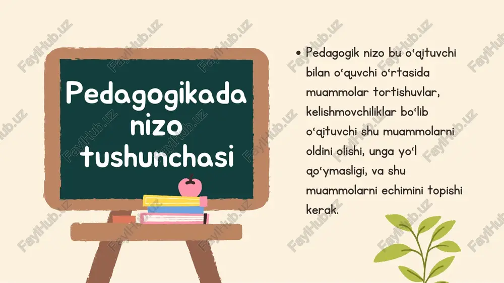 a a‘zolari orasida nizolarning ko‘pchiligi quyidagi sabablar tufayli sodir bo‘ladi nizoni hal qilishning pedagogik va ma’muriy usullari e'tiboringiz uchun rahmat!