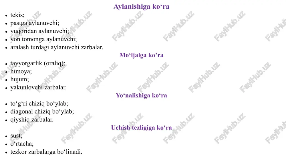 hining dastlabki holatiga bog‘liq bo‘ladi. nakat nakat stol tennisida eng keng tarqalgan zarba turidir. nakat usulida zarba berishdan maqsad-sharga yuqori aylanish va etarli tezlik berib, kuchli yo‘llangan shaming aniq nishonga borib tushishini ta’minlashdir, bu esa o‘yin davomida tashabbusni qo‘lga olish uchun kurashishga imkon beradi. zarba paytida «yopiq» raketka shaming yuqori qismiga tegadi, bu sharga hujumkor va aylanma harakat beradi. sharni uzatish uchun raketka ushlagan qo‘l yuqori tezlanishga ega bo‘lishi lozim. bajarish tafsilotlariga bog‘liq ravishda zarbaning turlari ko‘p, ammo asosan standart asosiy stoykada turib raketka ushlagan qo‘lni yuqoriga- oldinga harakatlantirish bilan bajariladi. sharga zarba berish shar yon tomonda sportchidan sal oldinda stoldan qaytib irg‘ishning eng yuqori nuqtasida joylashgan paytda amalga oshiriladi. so‘nggi yillarda nakatdan foydalanish ayniqsa yuqori malakali da sezilarli darajada kamaydi, chunki bu usulda hozirgi zamon stol tennisi talablariga unchalik mos kelmaydigan bir qator kamchiliklar mavjud: kuchsiz yuqori aylanish; shar parvozi burchagini aniq tanlash zaruriyati; shar parvozining etarli tezlikka ega …