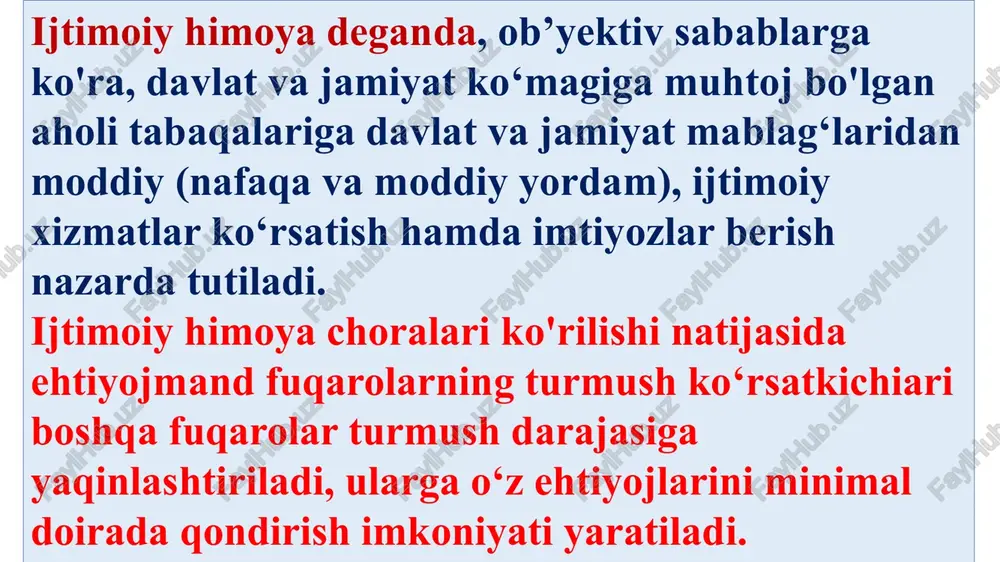 i tufayli vujudga keltirilgan hayotiy muhim iqtisodiy manfaatlarining ichki va tashqi xavf-xatarlardan himoyalanganlik holatidir. korxona turli yo‘nalishdagi iqtisodiy xavfsizlik strategiyasini ishlab chiqadi. ularning muhimlari quyidagilardan iborat: - mavjud yoki vujudga kelishi mumkin bo‘lgan iqtisodiy tahdidlarni bartaraf etish yoki oldini olishga yo‘naltirilgan, masalan, axborot oqimlariga; - xavfsizlik ob’ektlariga noxush, salbiy ta’sirlarni cheklovchi, masalan, tijorat sirini tashkil etuvchi ma’lumotlar; - riskni hisobga olgan holda innovatsion va investitsion siyosatni amalga oshirish oqibatida korxonaga yetkazilgan zarar yoki yo‘qotishlarning o‘rnini qoplash, ularni tiklashga qaratilgan xavfsizlik strategiyalari. tadbirkorlar tijorat sirlarini sanoat shpionajidan, oshkora bo‘lishdan himoyalash uchun quyidagilarni amalga oshiradilar: - ilmiy-texnikaviy yangiliklarni himoya qilish uchun ularni patentlashtirish - mualliflik huquqini olish, tijorat siri hisoblangan ma’lumotlarni aniqlash; - hujjatlar bilan ishlaydigan xodimlarni aniqlash, ro‘yxatini tuzish, ularning faoliyatini muntazam nazorat qilish, axborot va ma’lumotlar bilan ishlash tartibini belgilash hamda uning ustidan nazorat o‘rnatish; - tijorat ma’lumotlari va axborotlarini maxsus hisobga olish, ularni saqlash tartibini o‘rnatish, nazorat ostida ko‘paytirish …