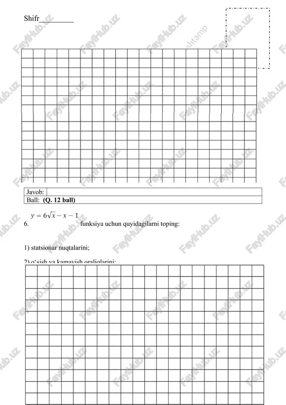 matematika fanidan yakuniy davlat attestatsiya imtihoni - Page 4