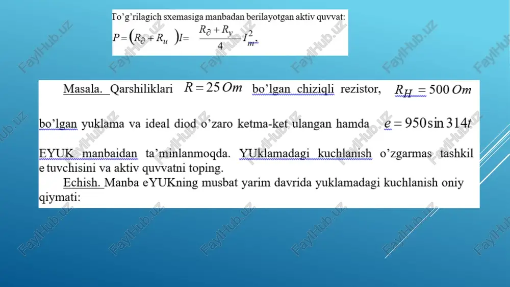 o’zgaruvchan tok zanjirlari - Page 4