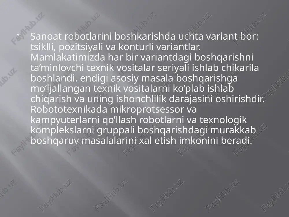 robotlarni boshqarish qurulmasi - Page 4