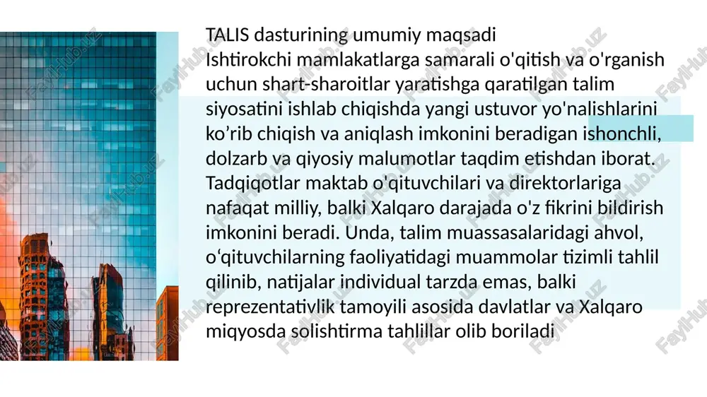 talis xalqaro baholash dasturi - Page 4
