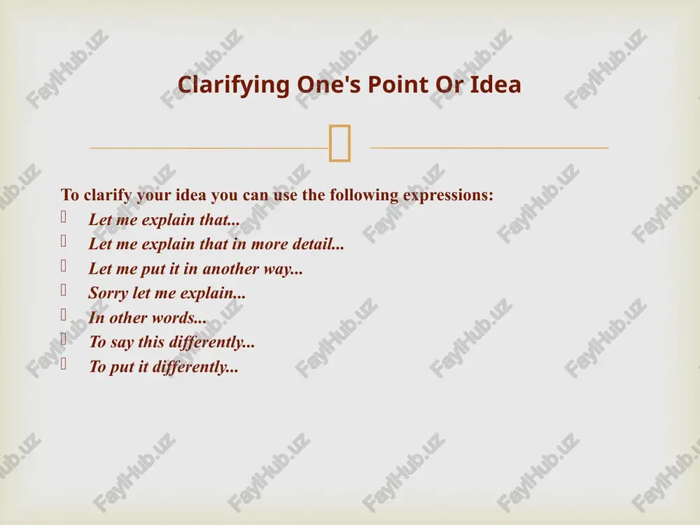 expressing understanding or misunderstanding in speaking - Page 4