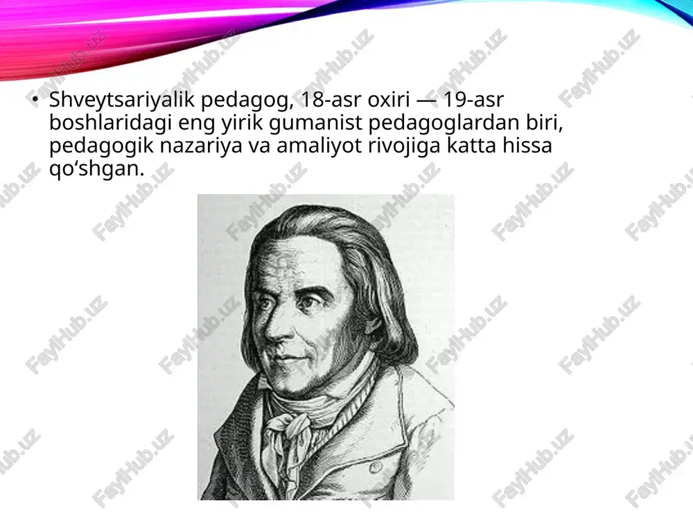 genrix pestalotssining pedagogik g'oyalari - Page 4