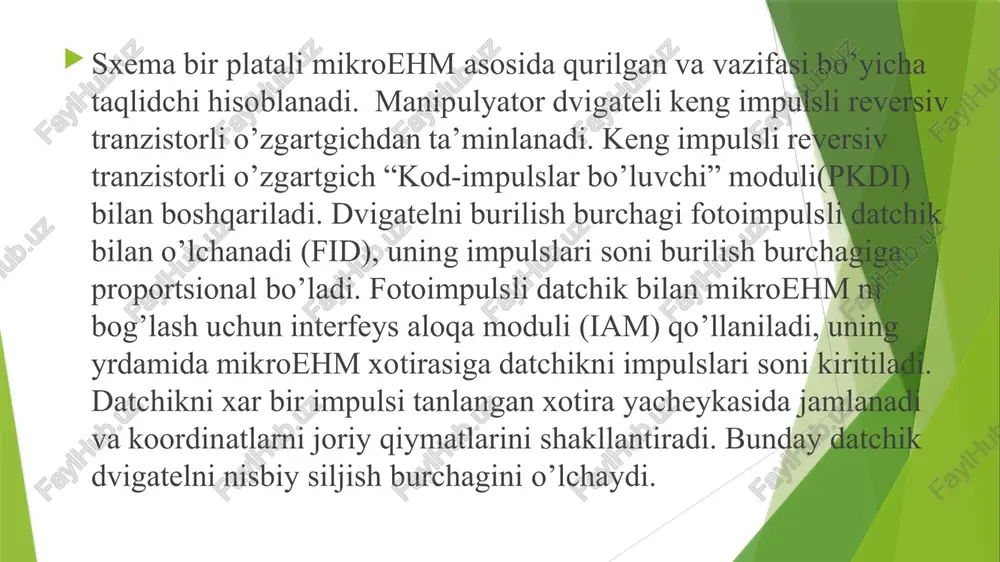 robottexnikasining mikroprotsessorli boshqariladigan elektyuritmalari - Page 4
