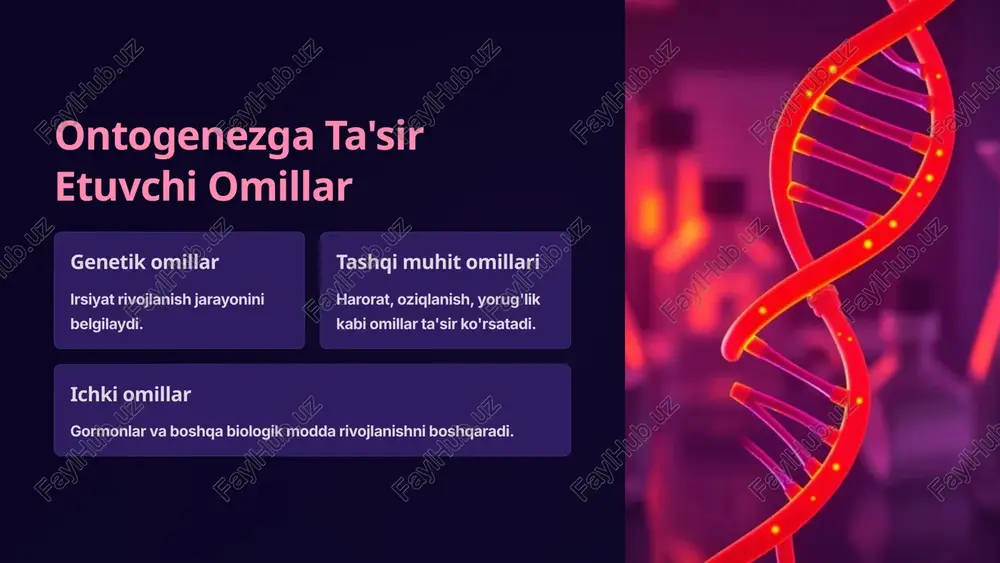 ontogenez: individual rivojlanishga kirish - Page 4